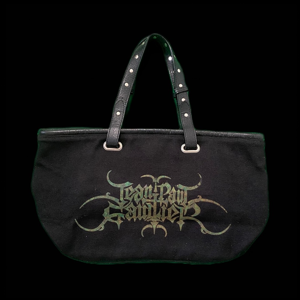 Jean Paul Gaultier 90s Gothic Satan Logo Handbag